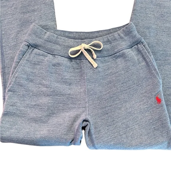 Men’s POLO by Ralph Lauren blue drawstring sweatpants Size XS - Picture 4 of 6